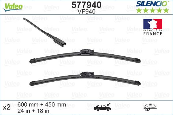 Valeo 577940 - Spazzola tergi www.autoricambit.com