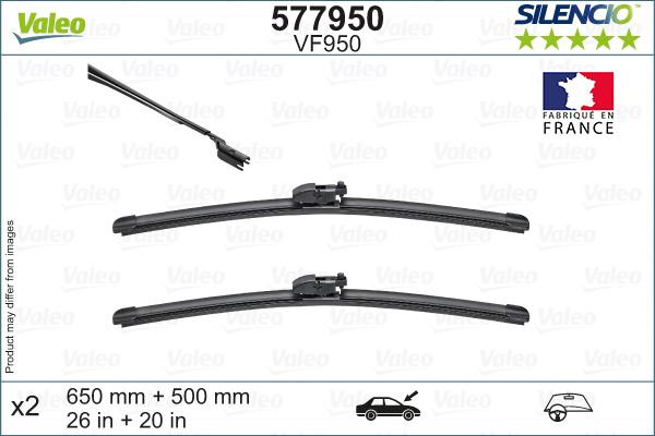 Valeo 577950 - Spazzola tergi www.autoricambit.com