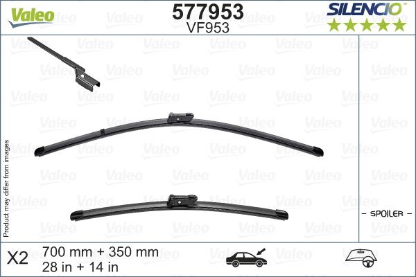 Valeo 577953 - Spazzola tergi www.autoricambit.com