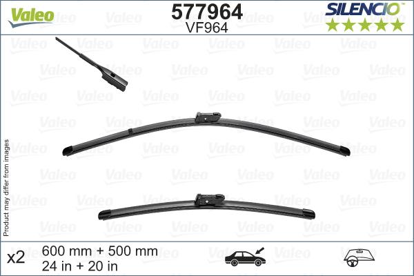 Valeo 577964 - Spazzola tergi www.autoricambit.com