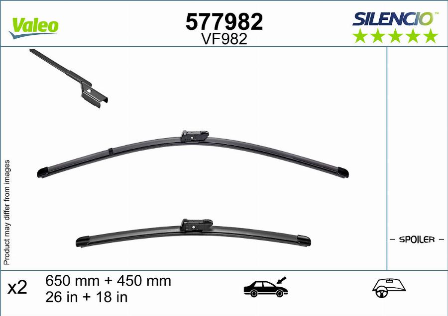 Valeo 577982 - Spazzola tergi www.autoricambit.com