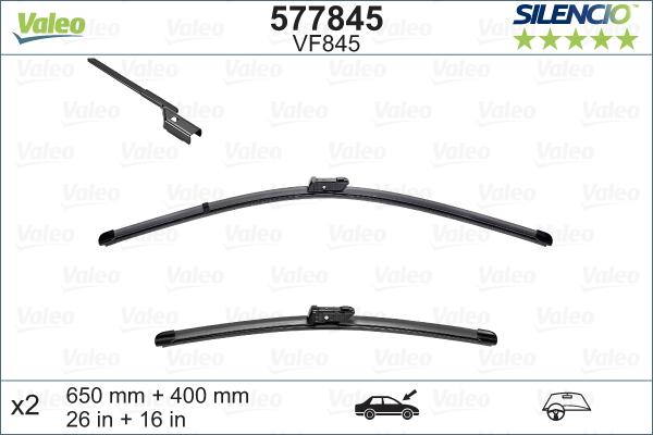 Valeo 577845 - Spazzola tergi www.autoricambit.com