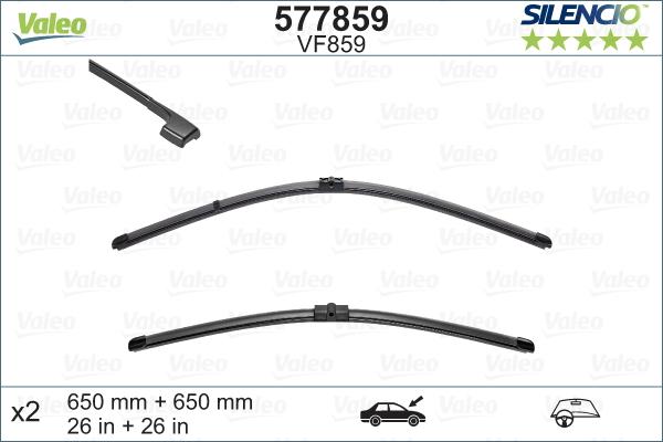 Valeo 577859 - Spazzola tergi www.autoricambit.com