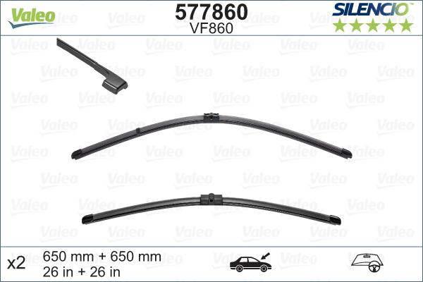 Valeo 577860 - Spazzola tergi www.autoricambit.com