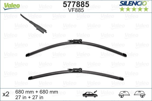 Valeo 577885 - Spazzola tergi www.autoricambit.com