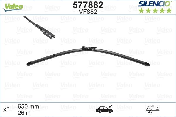 Valeo 577882 - Spazzola tergi www.autoricambit.com