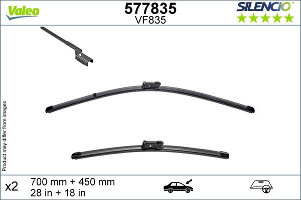 Valeo 577835 - Spazzola tergi www.autoricambit.com