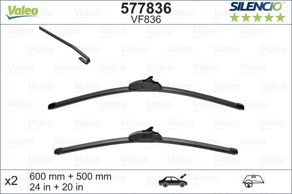 Valeo 577836 - Spazzola tergi www.autoricambit.com