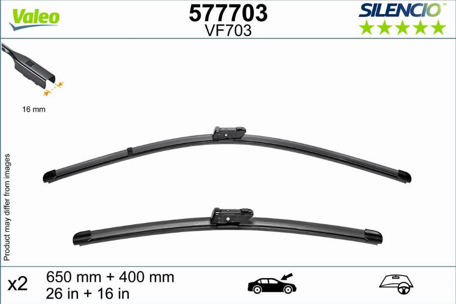 Valeo 577703 - Spazzola tergi www.autoricambit.com