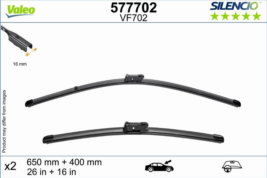 Valeo 577702 - Spazzola tergi www.autoricambit.com