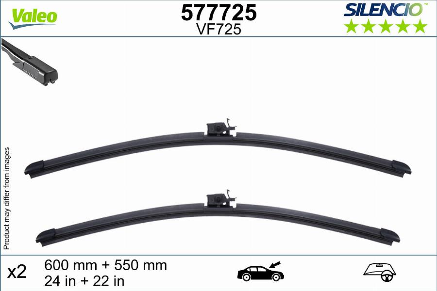 Valeo 577725 - Spazzola tergi www.autoricambit.com