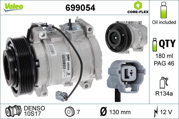 Valeo 699054 - Compressore, Climatizzatore www.autoricambit.com