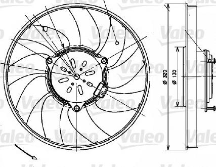 Valeo 696082 - Ventola, Raffreddamento motore www.autoricambit.com