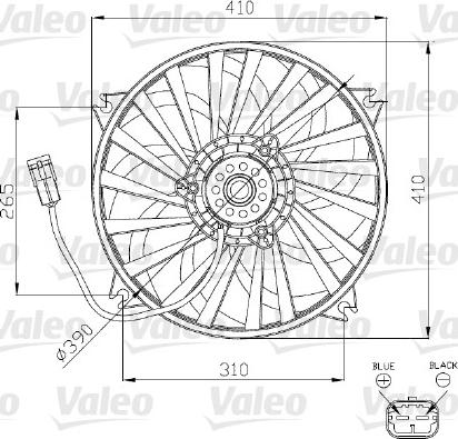 Valeo 696140 - Ventola, Raffreddamento motore www.autoricambit.com