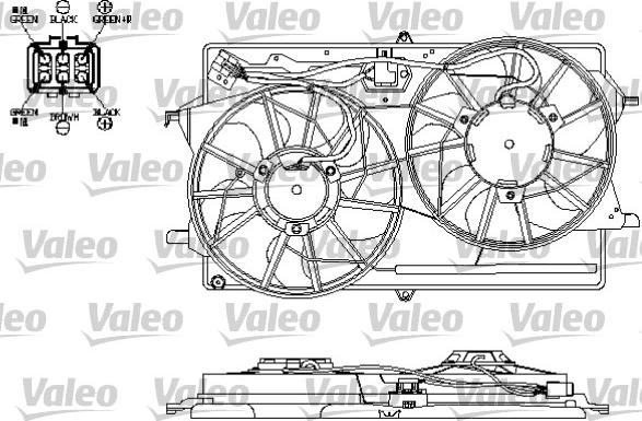 Valeo 696154 - Ventola, Raffreddamento motore www.autoricambit.com