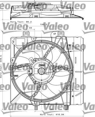 Valeo 696393 - Ventola, Raffreddamento motore www.autoricambit.com