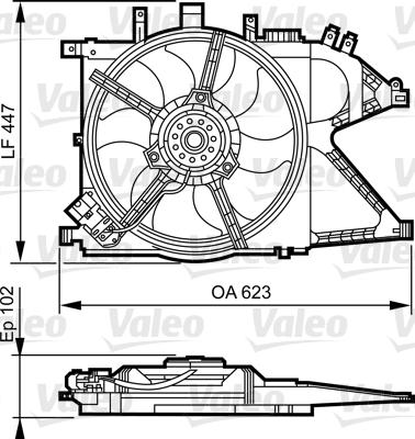 Valeo 696369 - Ventola, Raffreddamento motore www.autoricambit.com