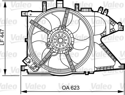 Valeo 696381 - Supporto, Griglia radiatore www.autoricambit.com