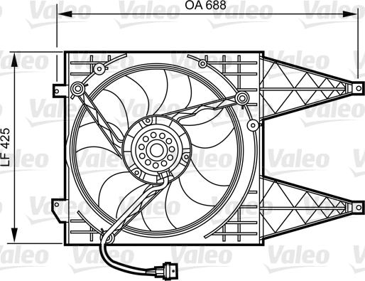 Valeo 696374 - Ventola, Raffreddamento motore www.autoricambit.com