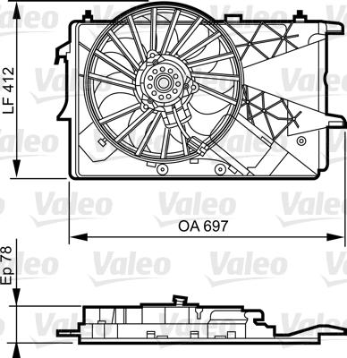 Valeo 696373 - Ventola, Raffreddamento motore www.autoricambit.com