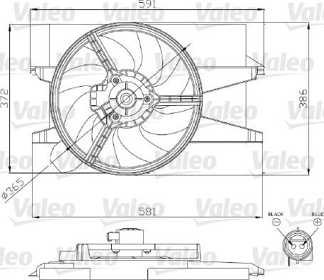 Valeo 696276 - Ventola, Raffreddamento motore www.autoricambit.com