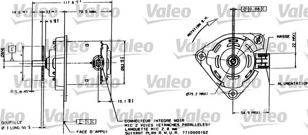 Valeo 698015 - Elettromotore, Ventola radiatore www.autoricambit.com