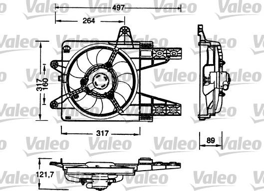 Valeo 698179 - Ventola, Raffreddamento motore www.autoricambit.com