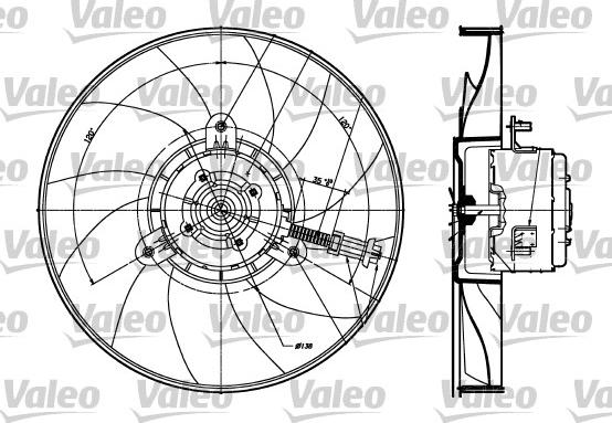 Valeo 698357 - Ventola, Raffreddamento motore www.autoricambit.com