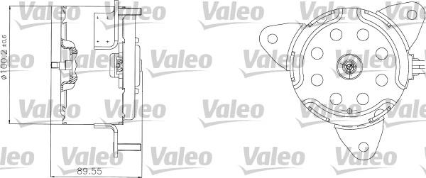 Valeo 698308 - Elettromotore, Ventola radiatore www.autoricambit.com