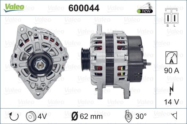 Valeo 600044 - Alternatore www.autoricambit.com