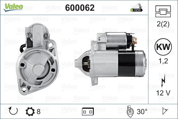 Valeo 600062 - Motorino d'avviamento www.autoricambit.com