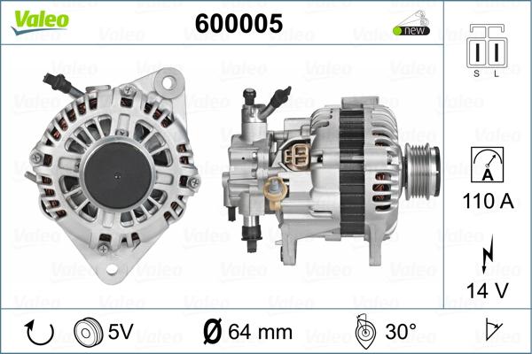 Valeo 600005 - Alternatore www.autoricambit.com