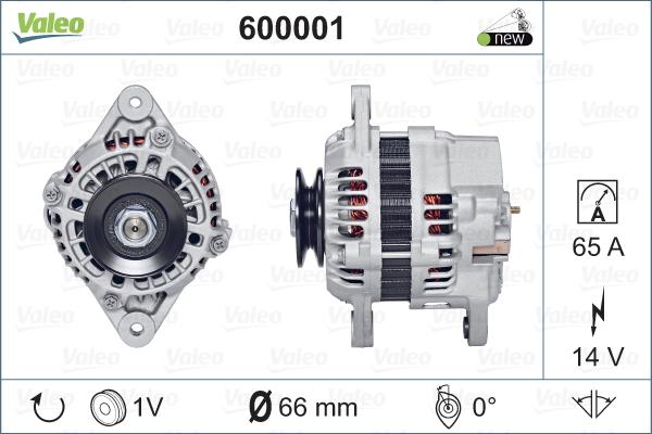 Valeo 600001 - Alternatore www.autoricambit.com