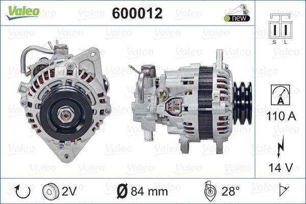 Valeo 600012 - Alternatore www.autoricambit.com