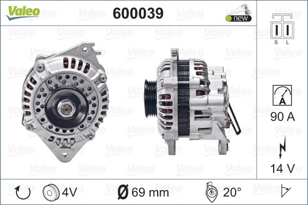 Valeo 600039 - Alternatore www.autoricambit.com