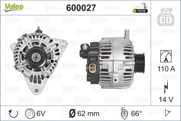 Valeo 600027 - Alternatore www.autoricambit.com