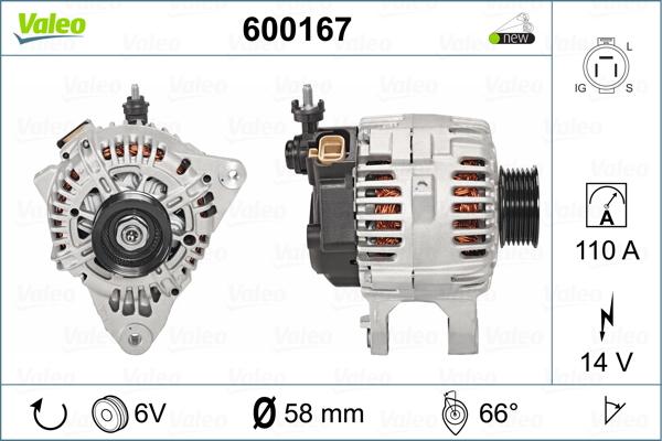 Valeo 600167 - Alternatore www.autoricambit.com