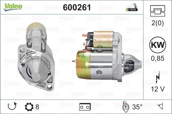 Valeo 600261 - Motorino d'avviamento www.autoricambit.com