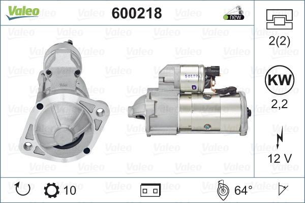 Valeo 600218 - Motorino d'avviamento www.autoricambit.com