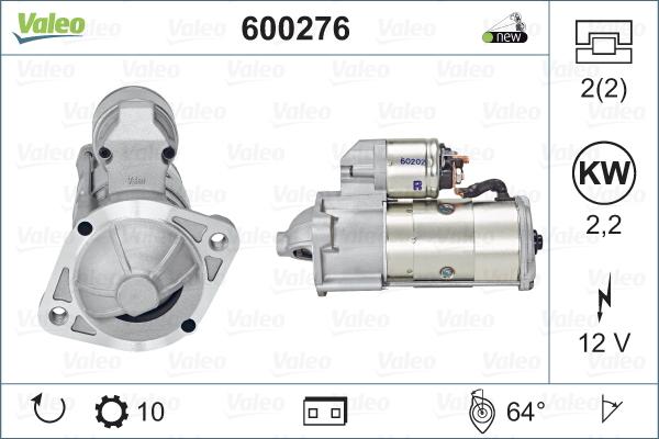 Valeo 600276 - Motorino d'avviamento www.autoricambit.com