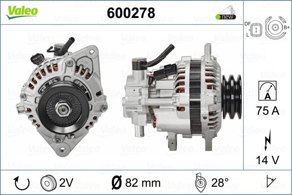 Valeo 600278 - Alternatore www.autoricambit.com