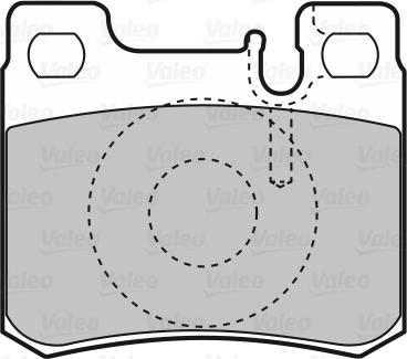 Valeo 601411 - Kit pastiglie freno, Freno a disco www.autoricambit.com