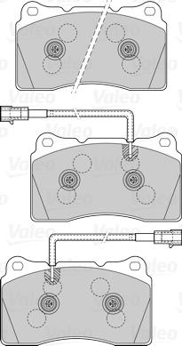 Valeo 601549 - Kit pastiglie freno, Freno a disco www.autoricambit.com