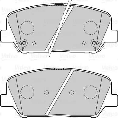 Valeo 601546 - Kit pastiglie freno, Freno a disco www.autoricambit.com