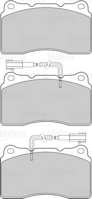 Valeo 601529 - Kit pastiglie freno, Freno a disco www.autoricambit.com