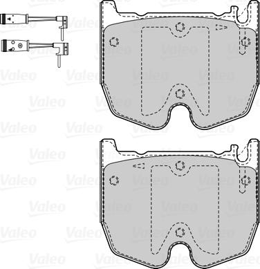 Valeo 601528 - Kit pastiglie freno, Freno a disco www.autoricambit.com