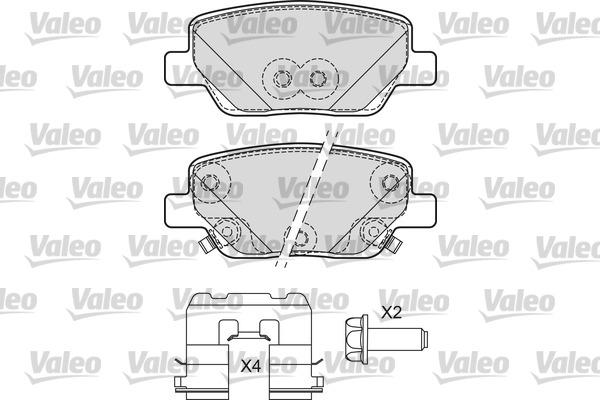 Valeo 601692 - Kit pastiglie freno, Freno a disco www.autoricambit.com