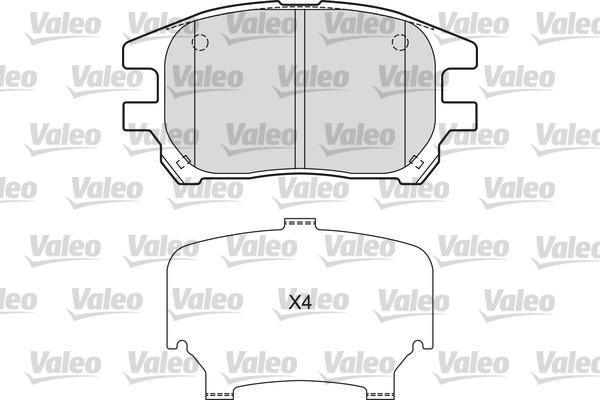 Valeo 601664 - Kit pastiglie freno, Freno a disco www.autoricambit.com