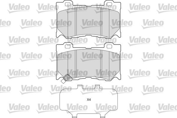 Valeo 601663 - Kit pastiglie freno, Freno a disco www.autoricambit.com