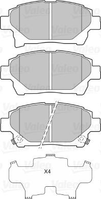 Valeo 601060 - Kit pastiglie freno, Freno a disco www.autoricambit.com